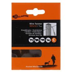 Trådvrideværktøj der anvendes til effektivt at vikle tråd til hegn.