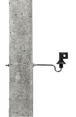 Distansholder 20 cm med møtrik for sikker fastgørelse, 10 stykker.