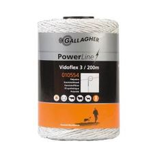 Vidoflex 3 i hvid, 200m, perfekt til alsidig og holdbar brug.