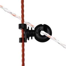 Isolatorer til fjederstålstænger, 10 stykker, for sikker elektrificering.