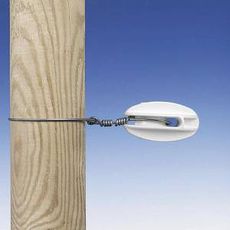 Hvide hjørneisolatorer, pakke med 100 til sikkerhedshegn.