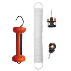 Hvid fjederlåge, ideel til gårdbrug og indhegninger.