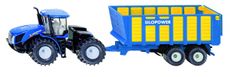Model af New Holland T9.560 med ensilagevogn i skala 1:50 til landmænd.