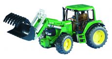 John Deere 6920 med frontlæsser, realistisk model i skala 1:16.