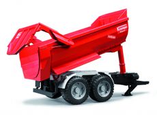 Krampe tandem halvpipe tipvogn i skala 1:16, perfekt til traktormodeller.