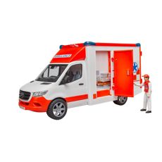 MB Sprinter ambulance med fører, en livsvigtig model for alle samlere.