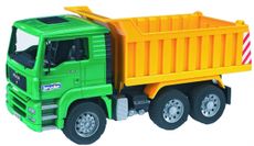 MAN TGA tipplastbil model 1:16, perfekt til fragt- og byggelege.