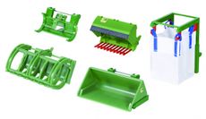 Komplet sæt af tilbehør til frontlæsser i model 1:32.