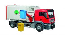 MAN TGS skraldebil i detaljeret skala 1:16, perfekt til legetøjsentusiaster.