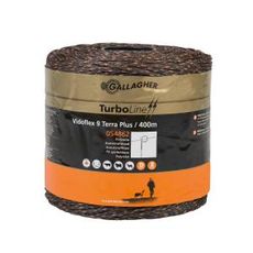 Vidoflex 9 TurboLine Plus, stærk hegnstråd på 400 meter, til robuste indhegninger.