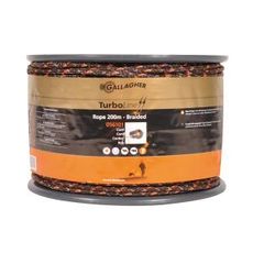 TurboLine reb i terragrøn, 200 meter, holdbart til forskellige udendørsapplikationer.