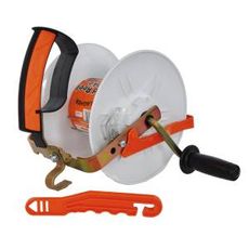 Spole med udveksling til nem håndtering af 500m eltråd.