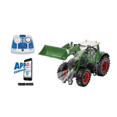 Fendt 933 Vario med frontlæsser og Bluetooth-fjernkontrol.