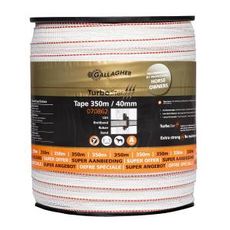 TurboStar bånd i 40 mm bredde og 350 m længde, ideelt til højpræstationshegn.