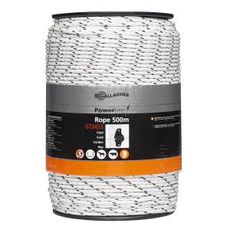 PowerLine reb, hvid farve, 500 meter langt, ideel til hegn og afskærmninger.
