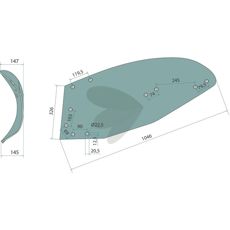 Venstre vendeplade fra Kverneland, perfekt til effektiv pløjepræstation.