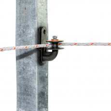 Rullehjørneisolator designet til jernstolper, sikrer stærk og holdbar installation.