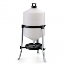 Vandautomat i plast på 30 liter, holdbar og brugervenlig.