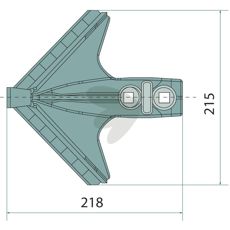Vingeskær 00311408, optimalt til skærearbejde inden for landbrug og konstruktion.