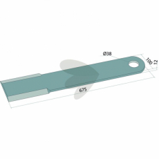 Slagkniv Spearhead hul 38mm