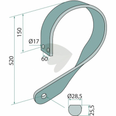 Fjederstift Højre 915992