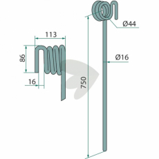 Efterharvspind Kverneland - A1358973