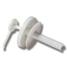 Pumpe til enkel dosering af Helosan 1000 g, praktisk og hygiejnisk.