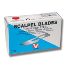 Skalpelblade nr. 24, 100 stykker, høj kvalitet for præcis skæring.