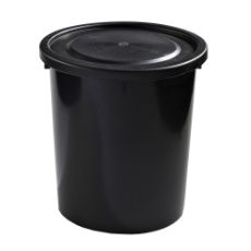 Tønde på 35 liter med låg, ideel til opbevaring af væsker og materialer.