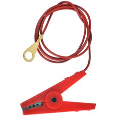 Forbindelseskabel med klemme til sikker og effektiv forbindelse i elektriske projekter.