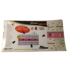 Fluefælde til stalde, 58 x 30 cm, effektiv mod insekter med 8 ark per pakke.