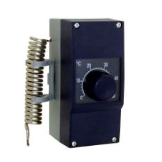 Termostat Suevia til brug for varmekabel og elkopper i haveapplikationer.