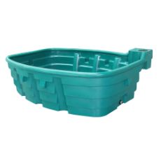 Suevia 1500 liters vandkar med ventil, ideelt til større gårde.