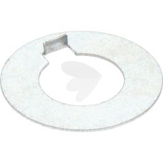 Låseplade, der sikrer og låser bevægelige dele i traktorens konstruktion.