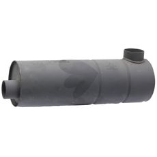 Effektiv lyddæmper til at reducere støj fra traktorens motor.