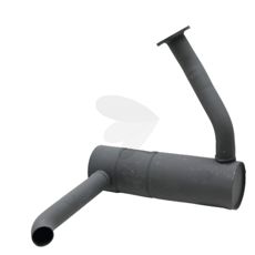 Lyddæmper med nedre udgang til traktorer.