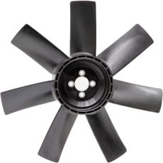 Blæserblad til kølesystem i traktorer, effektiv køling under alle forhold.