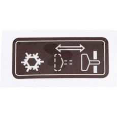 Brun LGF dekal til Startpilot, hjælper med motorstart.