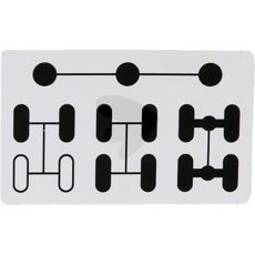 LGF dekal til 4D-switch, et vigtigt tilbehør til traktorer og maskiner.