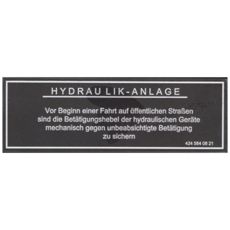 LGF dekal, væsentlig for identifikation og sikkerhed på landbrugsmaskiner.