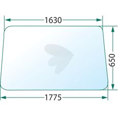 Forrude til traktorer, beskytter føreren mod vejr og vind under arbejde.