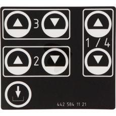 Almindelig LGF dekal, synliggør hurtige og langsomme køretøjer.