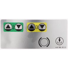 Bageste hydrauliske forbindelser dekal for LGF, for øget funktionalitet.