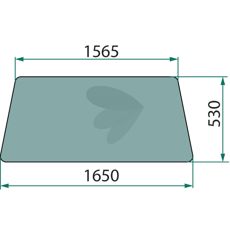 Åben kabine med lige rude, tilbyder god udsigt og ventilation.