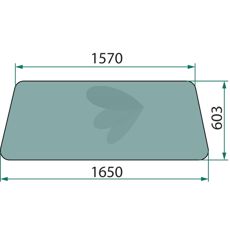 Forrude til traktorer med perfekt pasform og holdbarhed, ideel til forskellige arbejdsmiljøer.