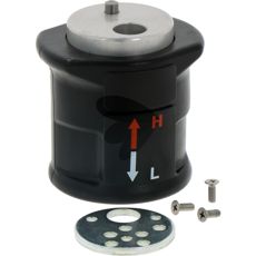 Koblingsventil til mellemtandhjul med gearstangsknob til traktorer.