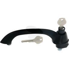 Venstre dørhåndtag til fast kabine, ergonomisk og holdbart.