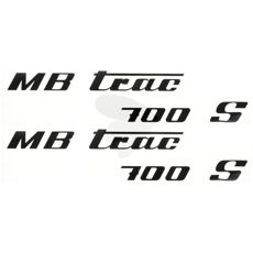 Dekalsæt til motorhjelm til MB Trac 700 S, venstre og højre midterkontakt.
