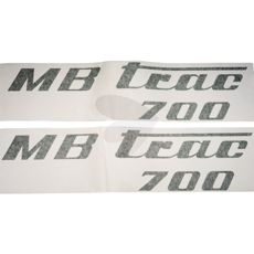 MB Trac 700 dekalsæt, olivengrøn, til venstre og højre side.