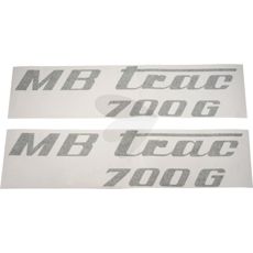 Dekalsæt MB Trac 700 G, olivengrøn, til venstre og højre.